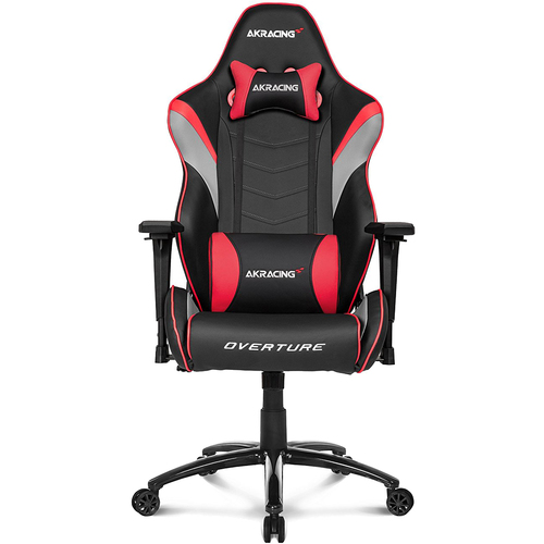 AKRacing Overture Series Super-Premium Gaming Chair with High Backrest, Recliner - Red