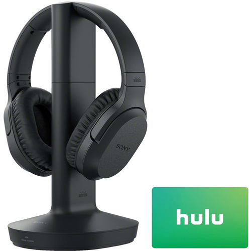 Sony MDRRF912RK Wireless Stereo Home Theater Headphones Black + Hulu $25 Gift Card