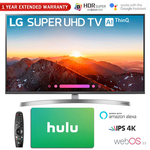 LG 49 Class 4K HDR Smart LED AI SUPER UHD TV w/ThinQ+Gift Card & Warranty Pack