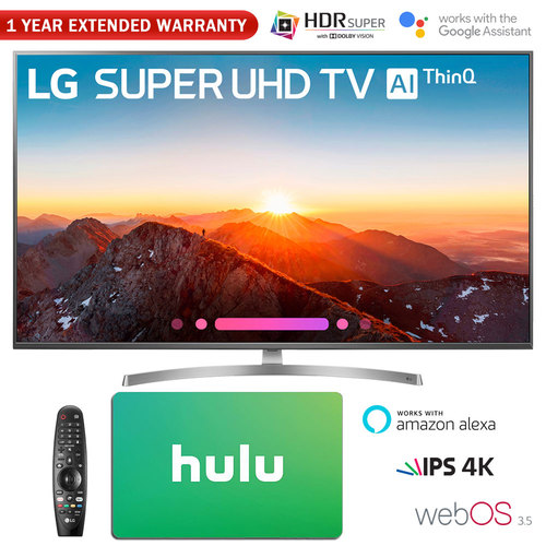 LG 55` Class 4K HDR Smart LED AI SUPER UHD TV w/ThinQ+Gift Card & Warranty Pack