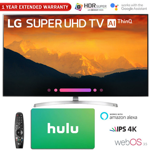 LG 55` Class 4K HDR Smart LED AI Super UHD TV w/ ThinQ+Gift Card & Warranty Pack