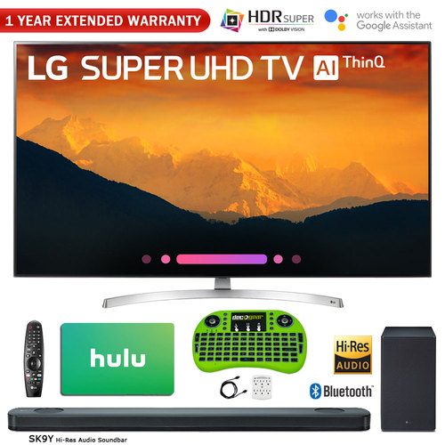 LG 65` Super UHD 4K AI Smart TV w/Nano Cell Display 2018 Model + Soundbar Bundle
