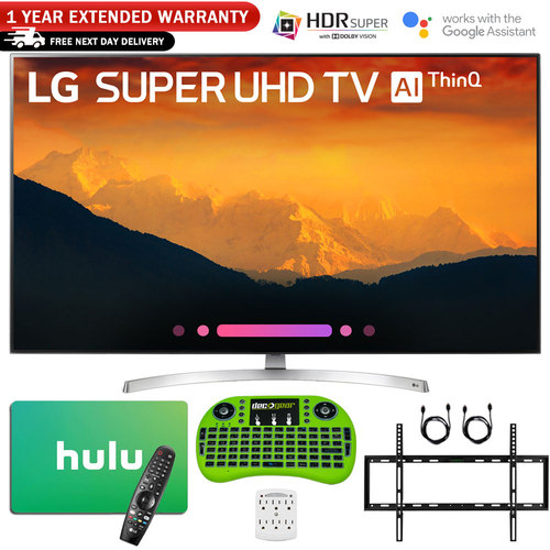 LG 55-Class 4K HDR Smart LED AI Super UHD TV +  $50 Hulu Gift Card Bundle