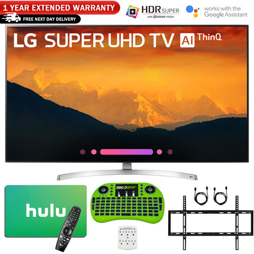 LG 65 Super UHD 4K AI Smart TV w/ Nano Cell + $125 Hulu Gift Card Bundle