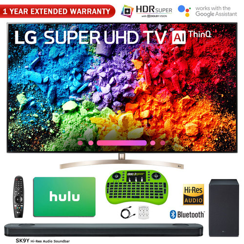 LG 55` Super UHD 4K HDR AI Smart TV w/ Nano Cell 2018 Model + Soundbar Bundle