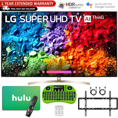 LG 55 Super UHD 4K HDR AI Smart TV w/Nano Cell + $100 Hulu Gift Card Bundle
