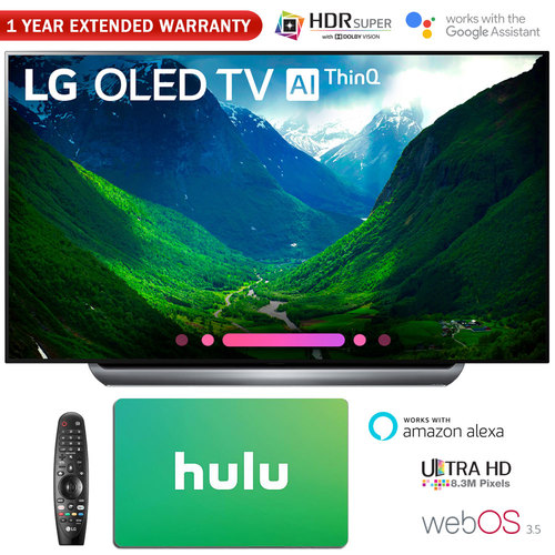 LG 77` Class C8 OLED 4K HDR AI Smart TV with Gift Card & Extended Warranty Pack