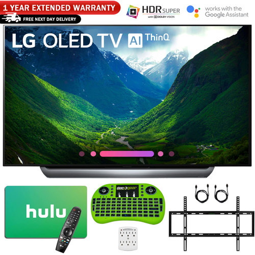 LG OLED65C8PUA C8 65` OLED HDR Smart TV (2018) + Hulu Bundle