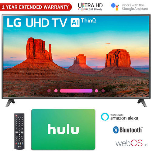 LG 70` Class 4K HDR Smart LED AI UHD TV w/ThinQ + Gift Card & Warranty Pack