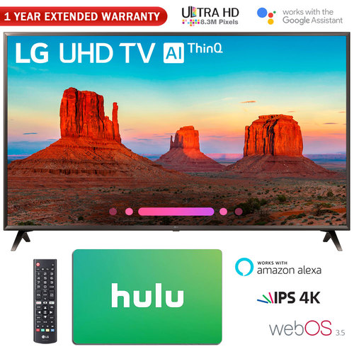 LG 65` Class 4K HDR Smart LED AI UHD TV w/ThinQ + Gift Card & Warranty Pack