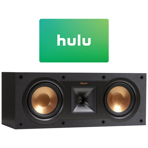 Klipsch R-25C Reference Center Speaker Plus  $25 Hulu Gift Card