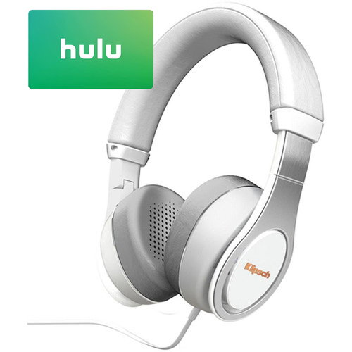 Klipsch Reference Bluetooth Headphones (White) (1063392) Plus  $25 Hulu Gift Card