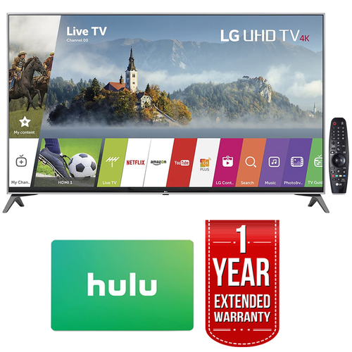 LG 55 Super UHD 4K HDR Smart LED TV (2017) + 6 Months Hulu + Extended Warranty