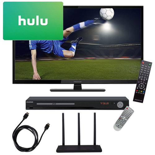 Proscan PLDED3273A 32 720p 60Hz Direct LED HDTV Terk Antenna DVD Player  $25 Hulu Gift C