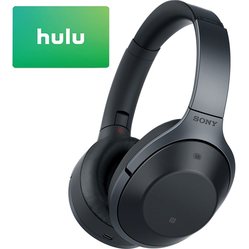 Sony Hi-Res B.tooth Wireless Headphones Black with  $25 Hulu Gift Cards