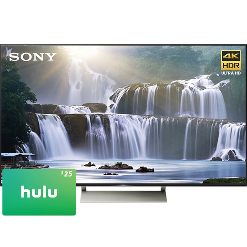 Sony 75 4K HDR Ultra HD Smart LED TV 2017 Model + $25 Hulu Gift Card Bundle