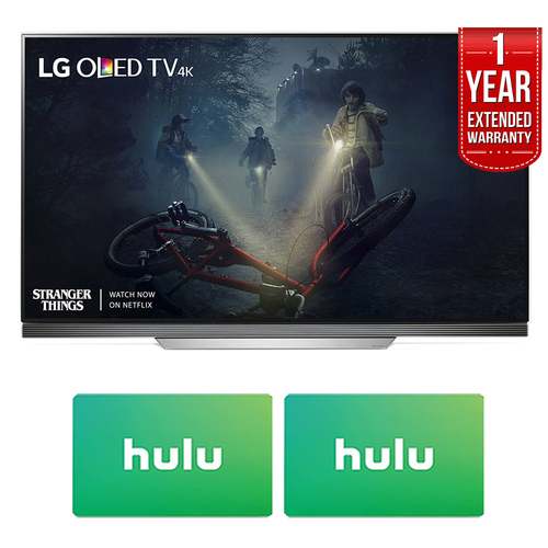 LG 65 E7P-Series 4K Ultra HDR Smart OLED TV + 2x Hulu Card + Extended Warranty