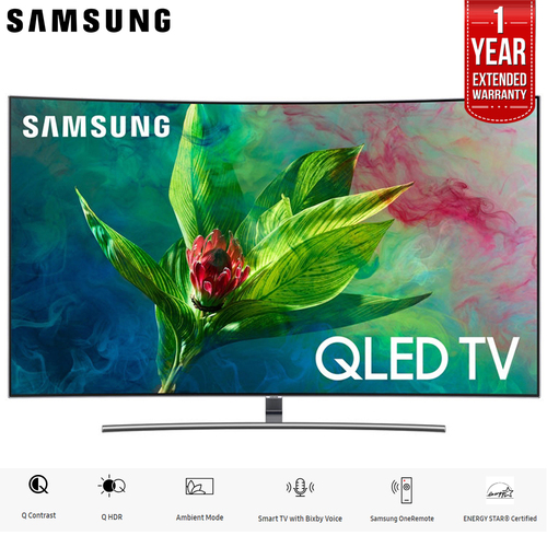 Samsung 65` Q7 QLED Curved Smart 4K UHD TV 2018 Model + 1 Year Extended Warranty