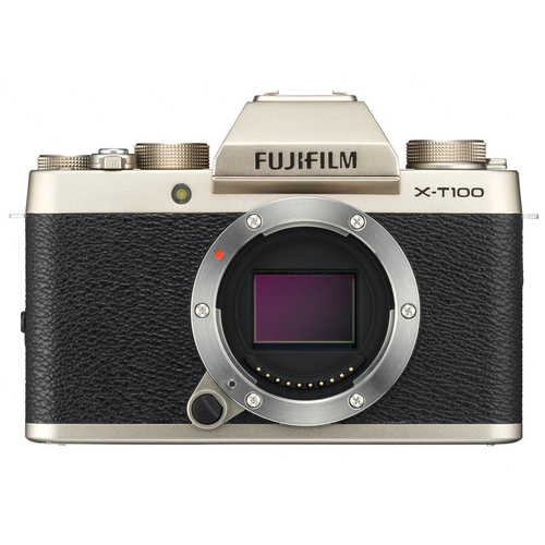 Fujifilm X-T100 Mirrorless Digital Camera - Champagne Gold - (X-T100)