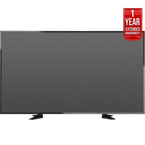NEC 50` LED Commercial Monitor TV with ATSC/NTSC Tuner+1 Year Extended Warranty