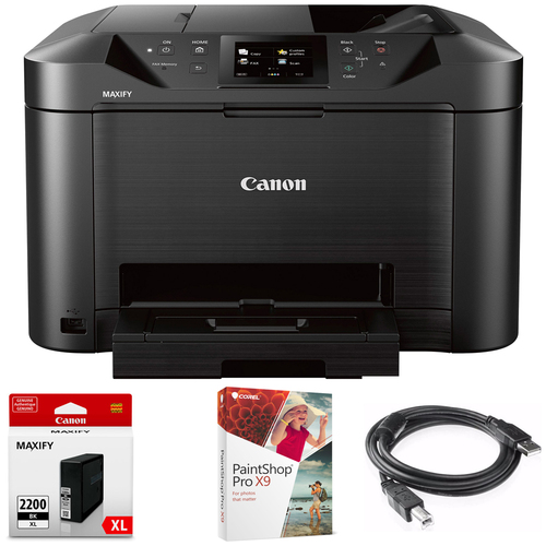 Canon MAXIFY MB5120 Wireless Color Printer + Black Pigment Ink Tank Bundle