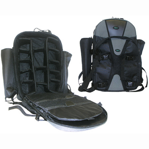 DigPro Adventurer Series Photography DSLR Camera Backpack - Pro (Black/Gray)
