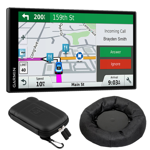 Garmin DriveSmart 61 NA LMT-S GPS Smart Features Mounting Bundle Certified Refurbished