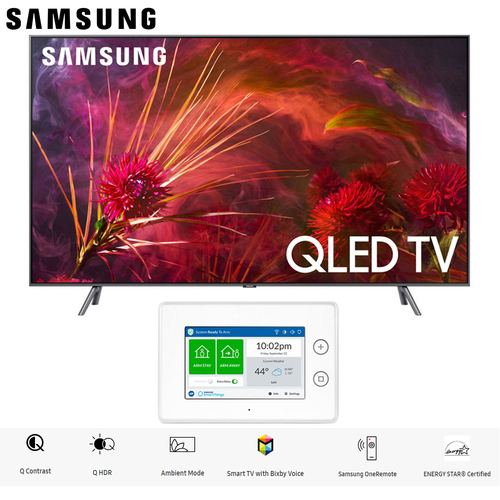 Samsung Q8 Series 55` Q8FN QLED Smart 4K UHD TV 2018 Model+Security Starter Kit