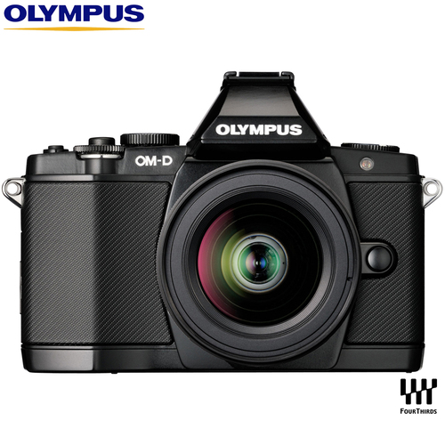 Olympus OM-D E-M5 BLK 14-42mm Black Digital SLR Camera - (Certified Refurbished)