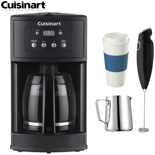 Cuisinart DCC-500 12-Cup Programmable Coffeemaker (Refurbished) w/ Coffee Drinker Bundle