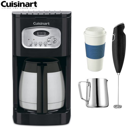 Cuisinart 10-Cup Programmable Thermal Coffeemaker (Refurbished) w/ Coffee Drinker Bundle