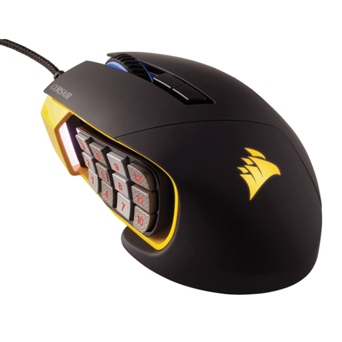Corsair Scimitar PRO RGB Optical MOBA/MMO Gaming Mouse REFURBISHED