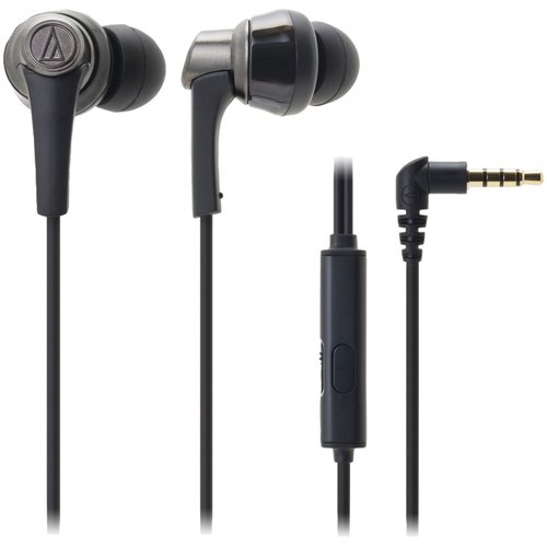 Audio-Technica ATH-CKR5iS SonicPro In-Ear Headphones with In-line Mic & Control (Black)