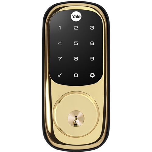 Yale Locks Assure Lock Touchscreen with Z-Wave in Polished Brass(YRD226) - Open Box