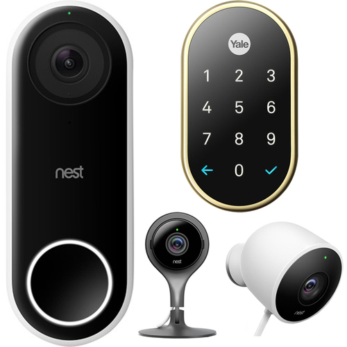 Google Nest Hello Smart Wi-Fi Video Doorbell, Nest x Yale Lock with Nest Connect and More
