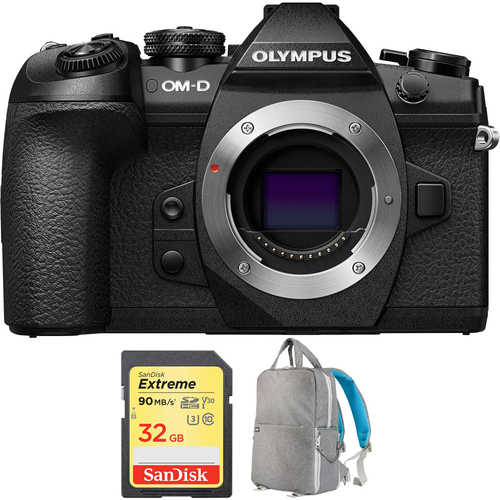 Olympus OM-D E-M1 Mark II 20.4MP Mirrorless Digital Camera Black (Body)+32GB Card Bundle