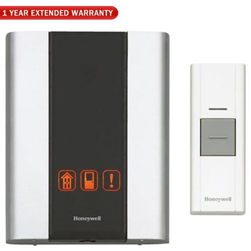Honeywell Premium Portable Wireless Door Chime & Push Button + Extended Warranty