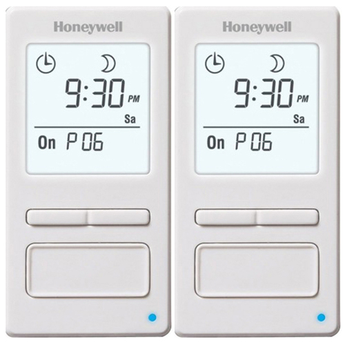 Honeywell 7-Day Solar Programmable Timer for Lights & Motors 2 Pack