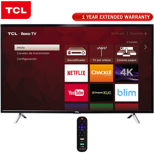 TCL 49 ` Class S-Series 4K UHD Roku Smart LED TV 2017 Model + Extended Warranty