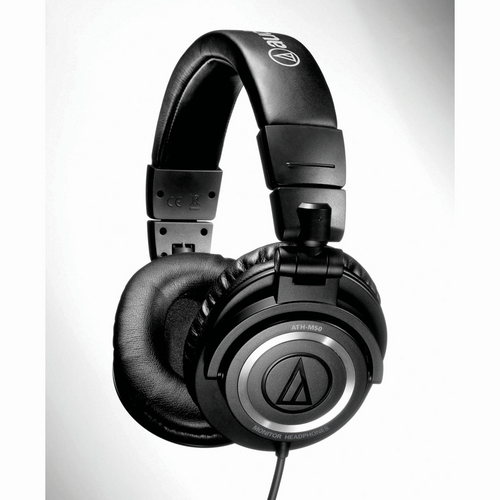 Audio-Technica ATH-M50 Professional Studio Monitor Headphones with Coiled Cable