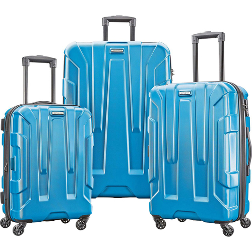 Samsonite Centric 3pc Hardside (20/24/28) Luggage Set, Caribbean Blue - Open Box