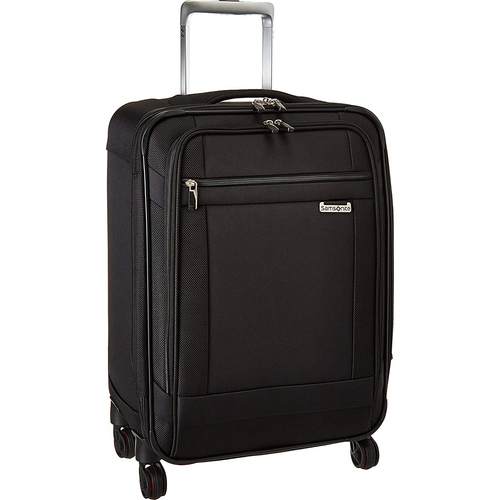 Samsonite SoLyte 20` Expandable Spinner Carry On Suitcase Luggage - Black - OPEN BOX