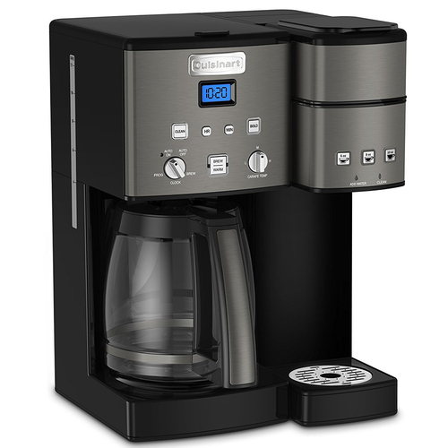 12 Cup Coffeemaker and Single Serve Brewer w/ 3 Year Warranty - Black (SS-15BKS)