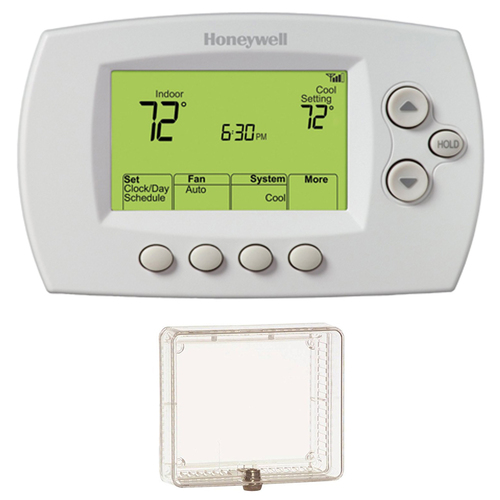 Honeywell 7-Day Programmable Thermostat w/ Thermostat Guard Clear