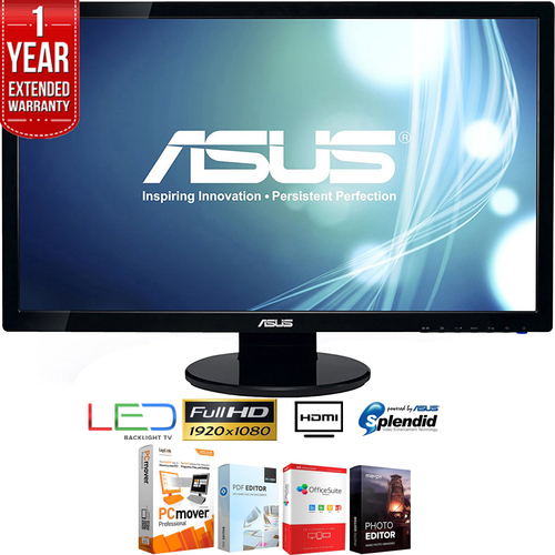 Asus VE278H 27` 2ms LED Back-lit FHD Monitor 1920x1080 + Extended Warranty Pack