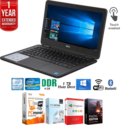 Dell i3179-0000GRY Inspiron 11.6` HD Intel M3-7Y30 Laptop+Software+Warranty