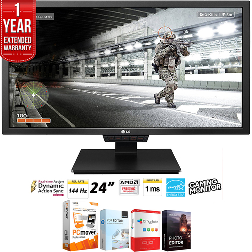 LG 24GM79G-B 24` Widescreen LED Gaming Monitor 144Hz + Extended Warranty Pack