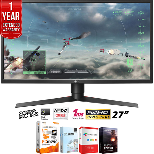 LG 27` Full HD Gaming Monitor 1920 x 1080 16:9 + 1 Year Extended Warranty Pack