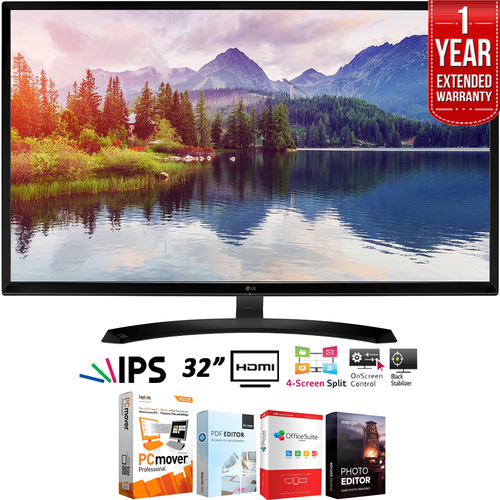 LG 32MP58HQ-P 32` Full HD IPS LED Monitor 1920 x 1080 + Extended Warranty Pack