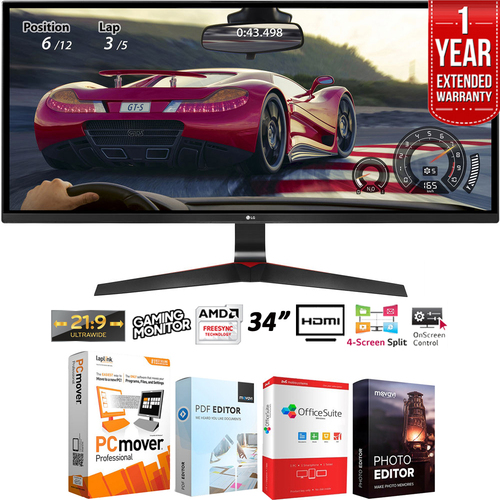 LG 34UM69G-B 34` 21:9 UltraWide IPS Gaming Monitor +Extended Warranty Pack